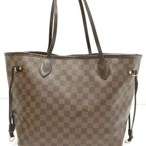 Louis Vuitton Damier Ebene Neverfull MM Tote Bag - Brown